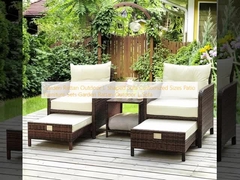 Garten Rattan Außen L-Form Sofa Maßgeschneiderte Größen Terrassenmöbel Sets Garten Rattan Außen L-Sofa