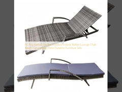 PE Poly Rattan Garten Outdoor Indoor Rattan Lounge Chair Strand Sonne Ferien Terrasse Außenmöbel Sets
