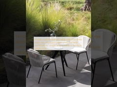 Nordic Outdoor Balkon Tisch und Stuhl drei Stück Satz, Innenhof Rattan Stuhl, Teetisch Kombination, einfache Freizeit Outdoor-Möbel Rattan Stuhl