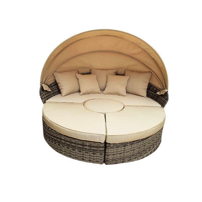 Outdoor Wicker Pool Lounge Chairs Beach Backyard Round Folding Patio Folding