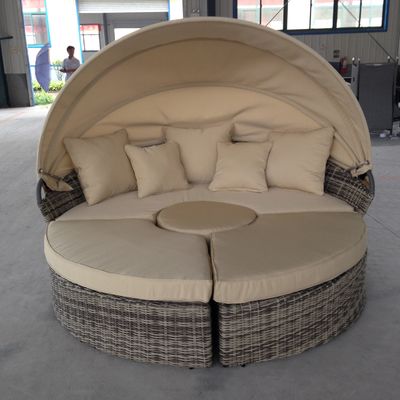 Outdoor Wicker Pool Lounge Chairs Beach Backyard Round Folding Patio Folding